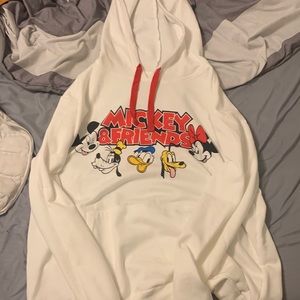 Disney Mickey Mouse hoodie | white| plus size